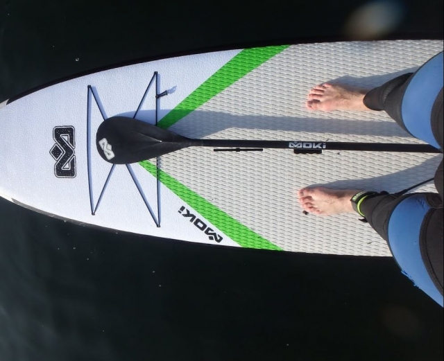 Pies en la tabla de sup